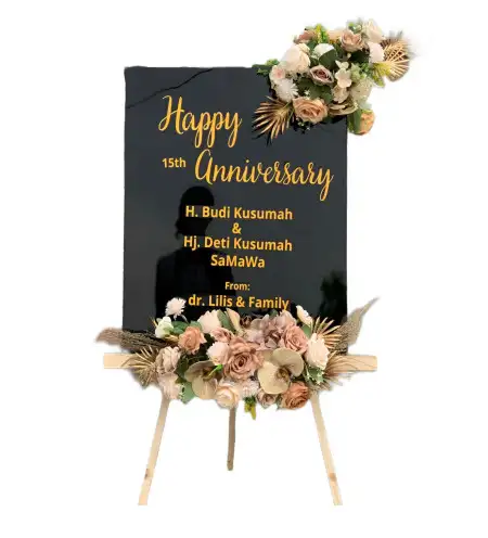 Papan Bunga Akrilik Lemberang